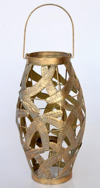 Large Gold Leaf Lantern